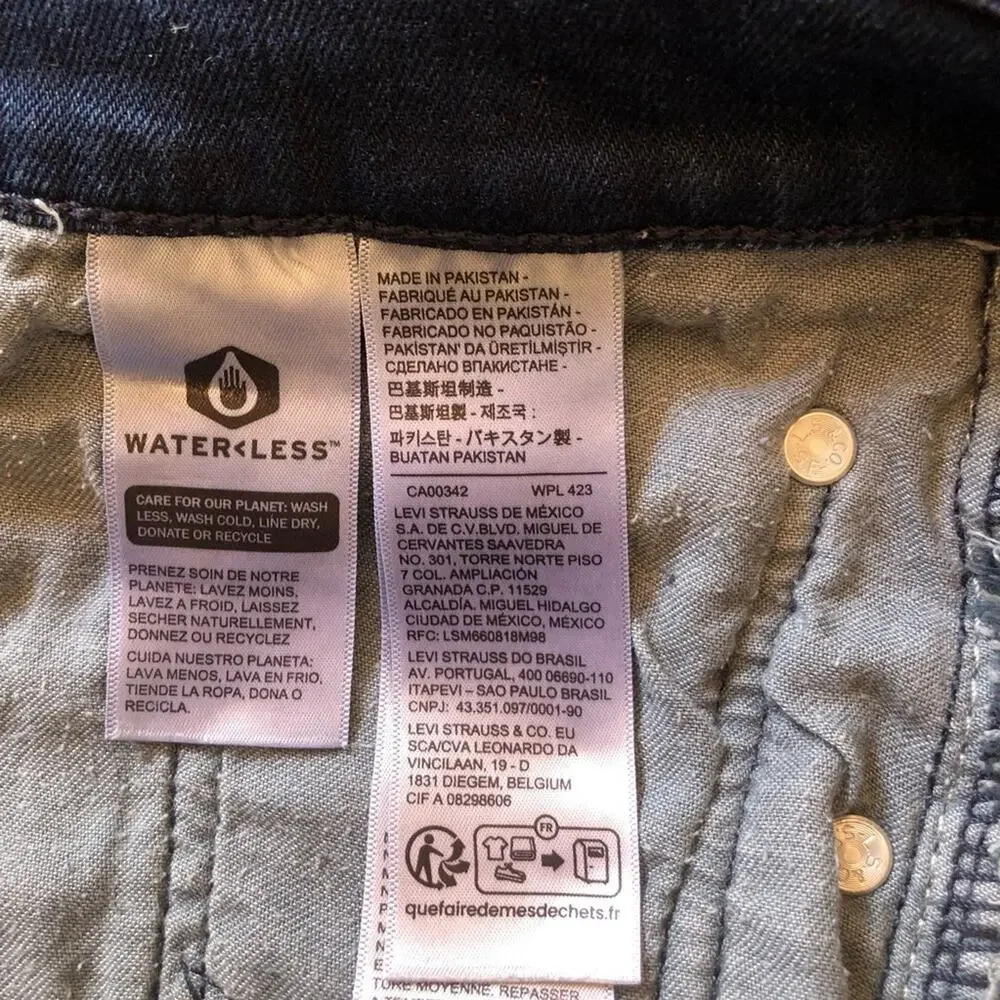 Levi’s 502 All Seasons Tech Taper Jeans Men’s 32x29 Dark Wash Stretch Regular